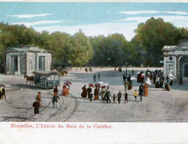 Bruxelles, L'Entrée du Bois de la Cambre, ca. 1900