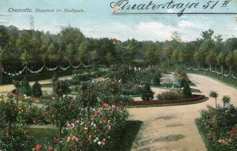 Chemnitz, Rosarium im Stadtpark