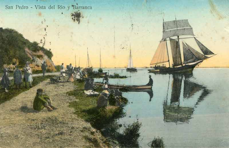 San Pedro, Rep. Argentina, Vista del Rio y Barranca